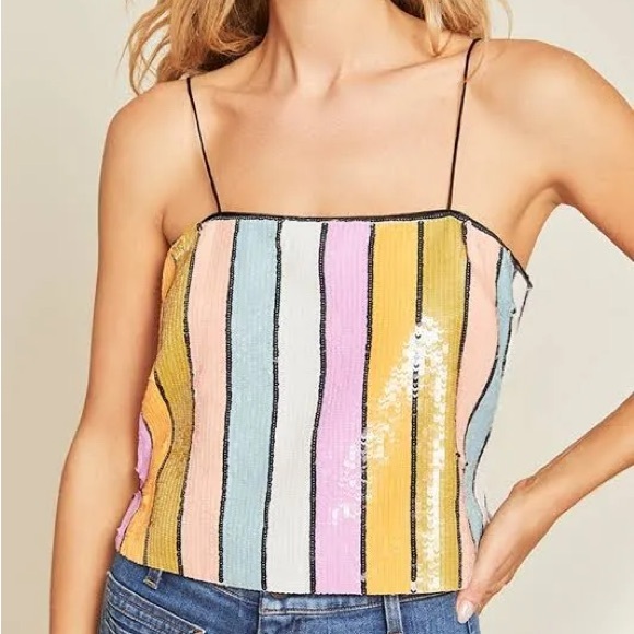 Veronica Beard Multicolor Sequin Top - Picture 5 of 6